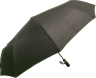 Черный зонт с текстурным куполом под змеиную кожу