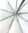 Женский зонт автомат «Однотонный купол с радужными клиньями»
