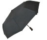 Мужской зонт полуавтомат черный сатин SAB17513