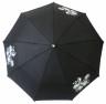 Женский зонт полуавтомат «Однотонный купол с узором К513В»