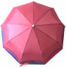 Женский зонт автомат «Однотонный купол с радужными клиньями»