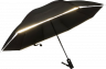 Зонт наоборот черный с светоотражающей лентой