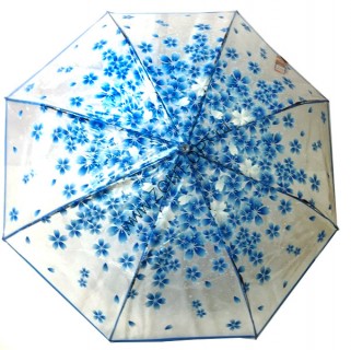 Женский зонт механика прозрачный
