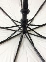 Женский зонт полуавтомат двусторонний «Однотонный купол принт Париж внутри»
