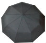 Мужской зонт полуавтомат черный сатин SAB17513