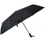 Мужской зонт полуавтомат черный сатин SABJ17515