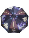 Женский зонт автомат Popular арт. 1273 с изображением города
