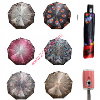 Женский зонт полуавтомат узоры (535)