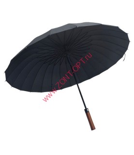 Зонт трость классический с деревянной ручкой Diniya art. 2765