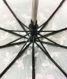 Женский зонт полуавтомат «Бабочки» купол градиент