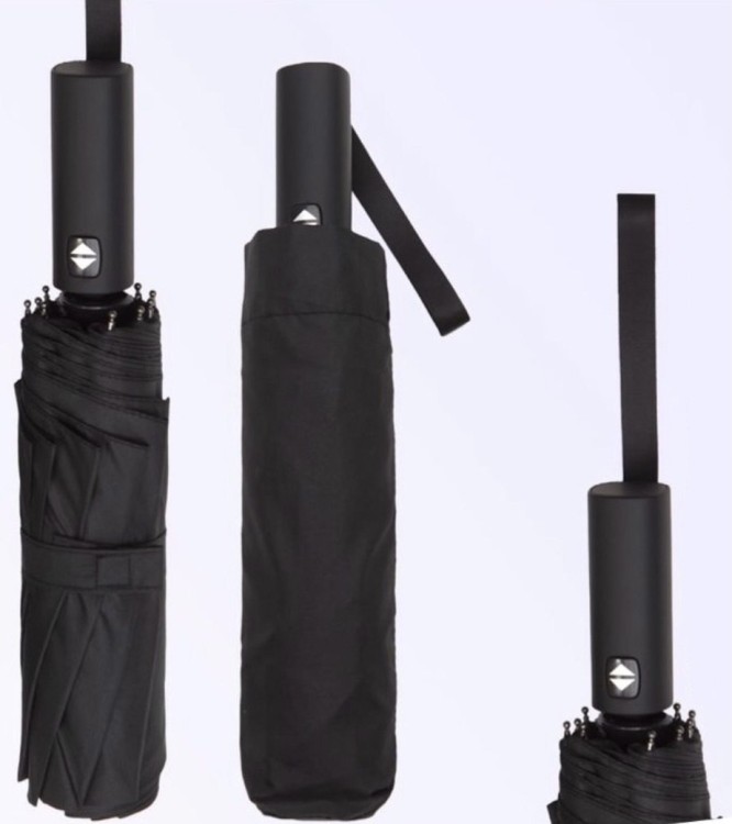 Зонт черный автомат 12 спиц арт. 1285