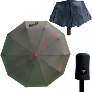 Мужской зонт черный полуавтомат (209-1)